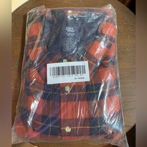 NIP mens 3X Blair ginger spice color plaid flannel shirt
